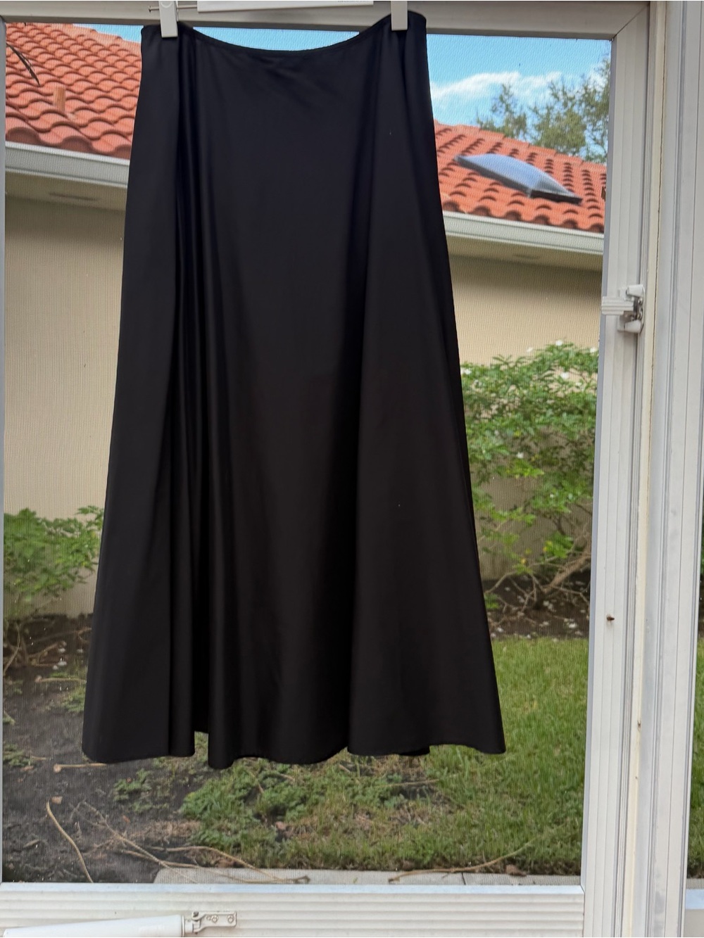 Lafayette 148 New York Black A-Line Maxi Skirt